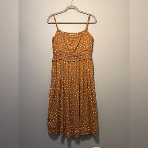 Maurices Brown Polka Dot Midi Dress